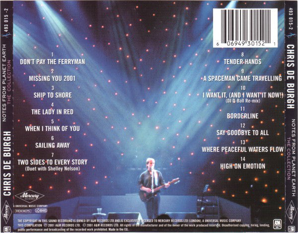 Chris de Burgh : Notes From Planet Earth - The Collection (CD, Comp)