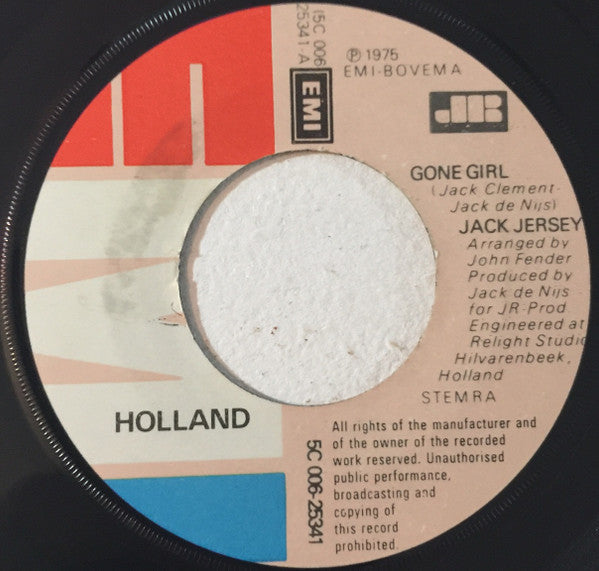 Jack Jersey : Gone Girl (7", Single)