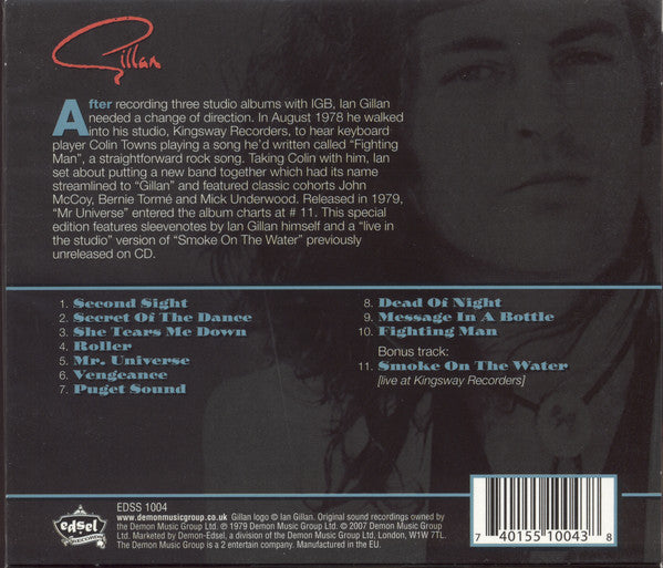 Gillan : Mr. Universe (CD, Album, RE, RM)