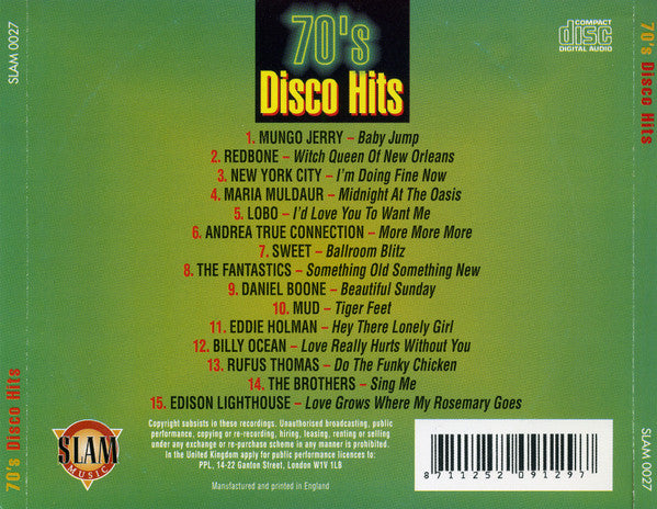 Various : 70's Disco Hits (CD, Comp)