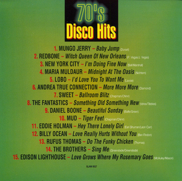 Various : 70's Disco Hits (CD, Comp)