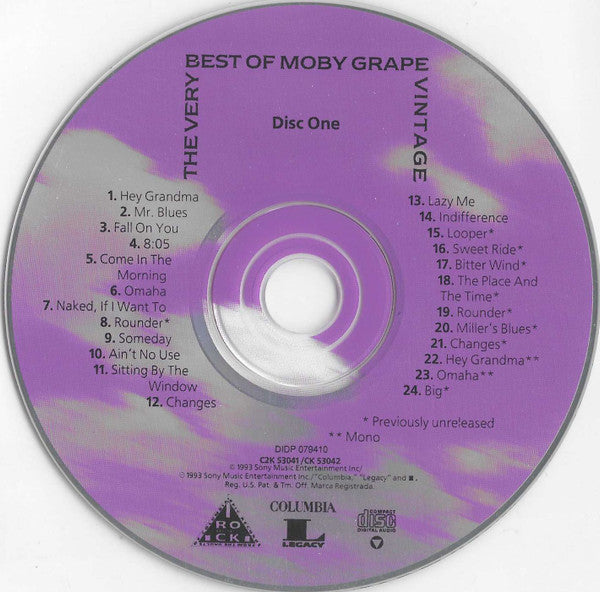 Moby Grape : The Very Best Of Moby Grape · Vintage (2xCD, Comp, Mono, RM)