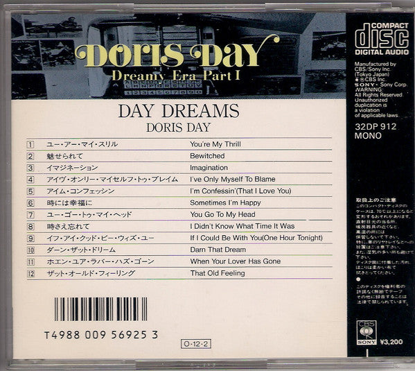 Doris Day : Day Dreams (CD, Album, Mono, RE)
