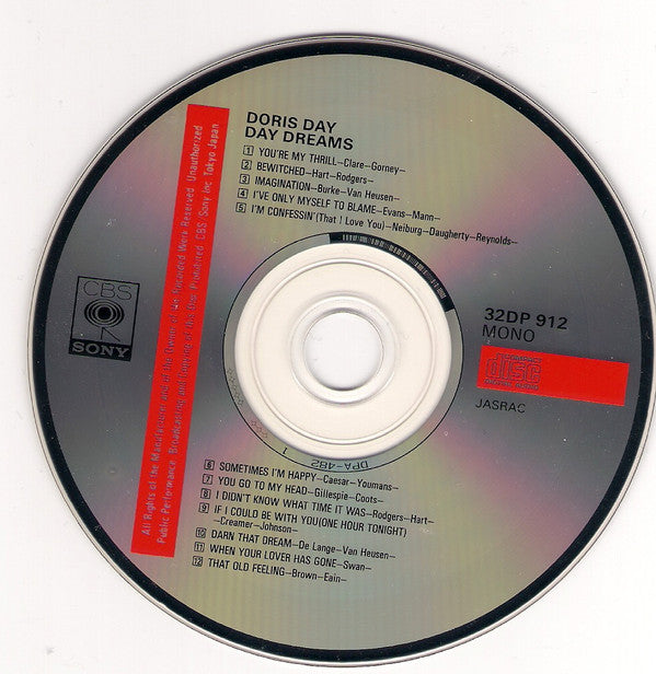 Doris Day : Day Dreams (CD, Album, Mono, RE)