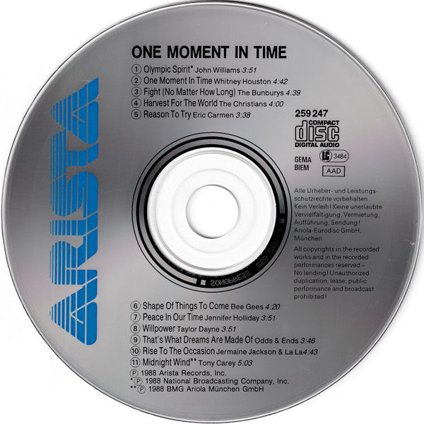 Various : One Moment In Time (CD, Album)