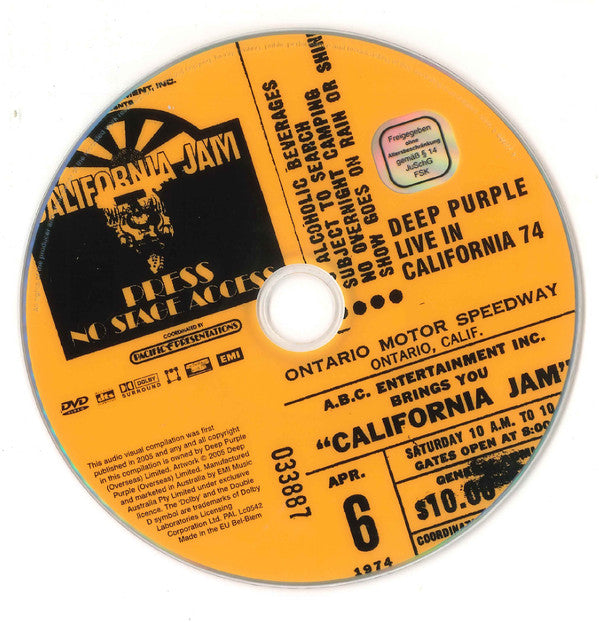Deep Purple : Live In California 74 (DVD-V, Multichannel, PAL, 4:3)