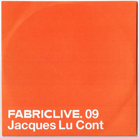 Jacques Lu Cont : Fabric Live 09 (CD, Comp, Mixed, Promo)