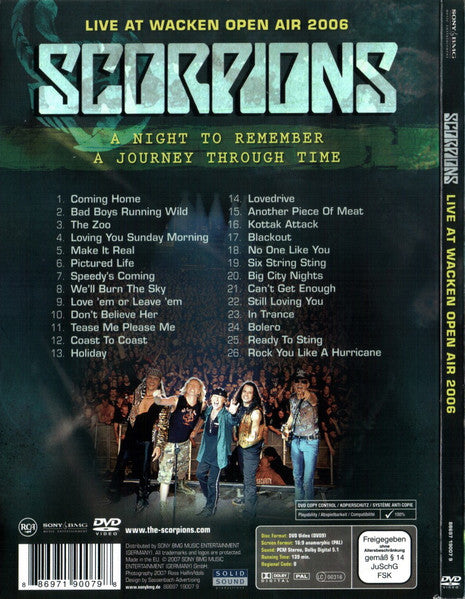 Scorpions : Live At Wacken Open Air 2006 (DVD-V, Copy Prot., Multichannel, PAL, Dig)