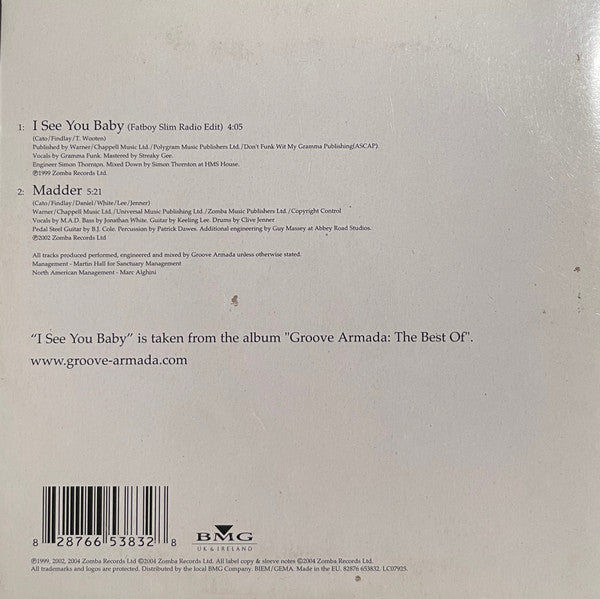 Groove Armada : I See You Baby (CD, Single)