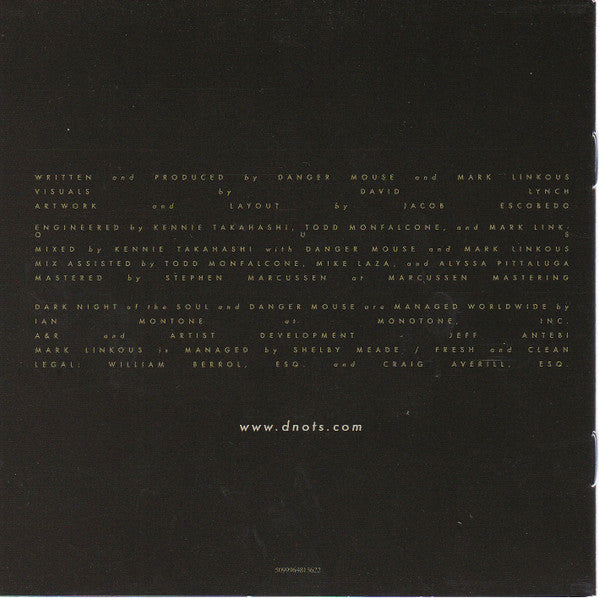 Danger Mouse And Sparklehorse : Dark Night Of The Soul (CD, Album)