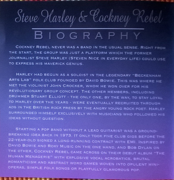 Steve Harley & Cockney Rebel : The Best Of Steve Harley & Cockney Rebel (CD, Comp)