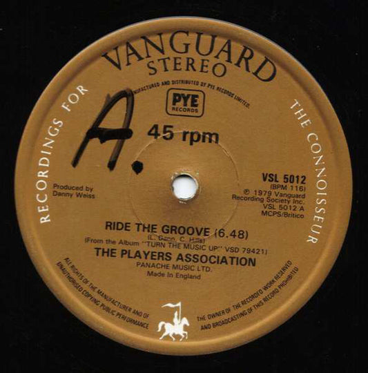 The Players Association : Ride The Groove (12", Single)