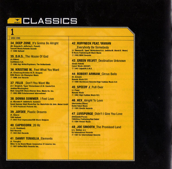 Various : ID&T Classics - The Megamixes (2xCD, Mixed)