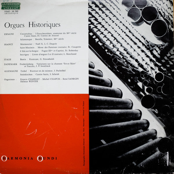 Various : Orgues Historiques (LP, Comp)