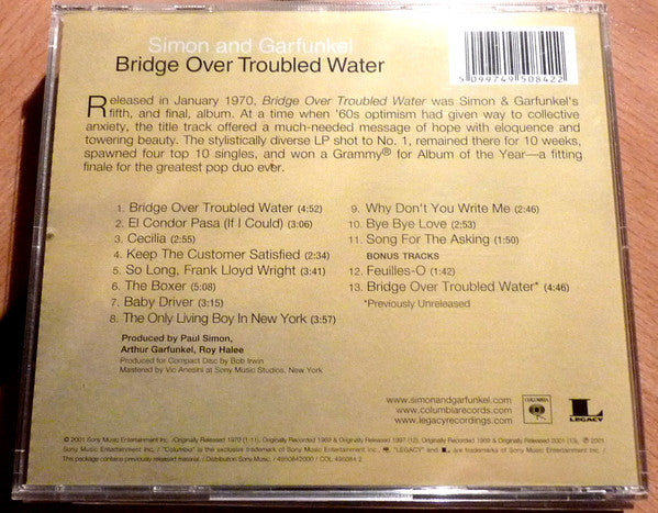Simon & Garfunkel : Bridge Over Troubled Water / Sounds Of Silence (CD, Album, RE + CD, Album, RE + Box, Comp)