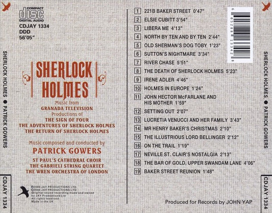 Patrick Gowers, St. Paul's Cathedral Choir, The Gabrieli String Quartet, The Wren Orchestra : Sherlock Holmes (Original Score From The Granada TV Series) (CD, Album)