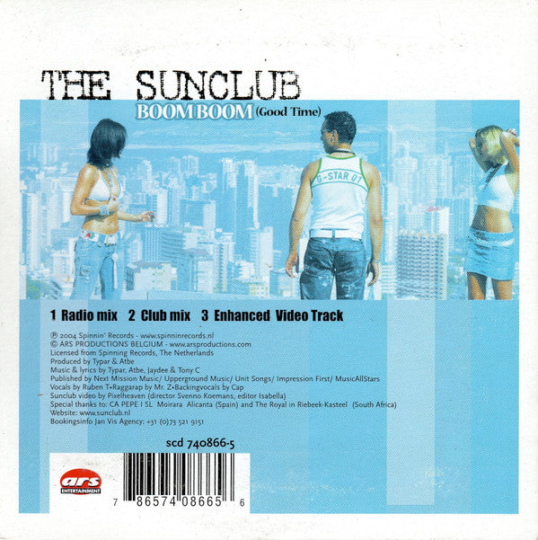 The Sunclub : Boom Boom (Good Time) (CD, Single, Enh)