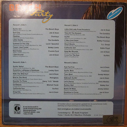 Various : Beach Party (2xLP, Comp, Gat)