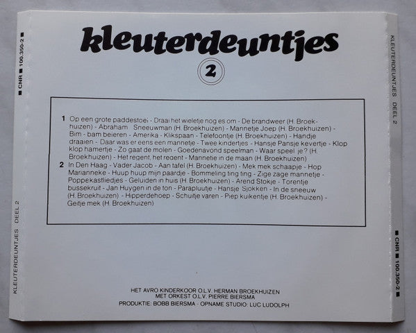 Kinderkoor Jacob Hamel O.l.v. Herman Broekhuizen Met Orkest o.l.v. Pierre Biersma : Kleuterdeuntjes 2 (CD, Album)