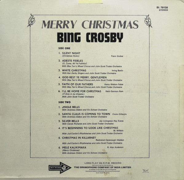 Bing Crosby : White Christmas (LP, Album, RE, RP)