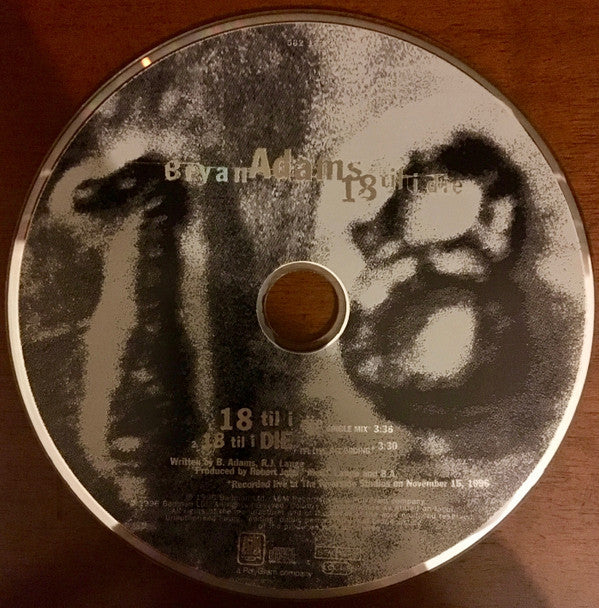 Bryan Adams : 18 Til I Die (CD, Single)