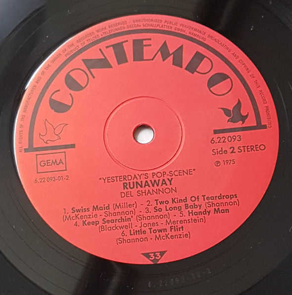Del Shannon : Runaway (LP, Comp)