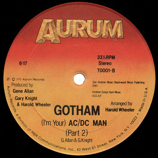 Gotham (2) : (I'm Your) AC/DC Man (12")