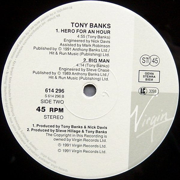 Tony Banks / Nik Kershaw : I Wanna Change The Score (12", Single)