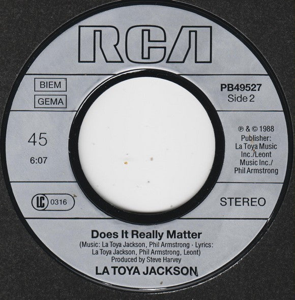 La Toya Jackson : You're Gonna Get Rocked (7")