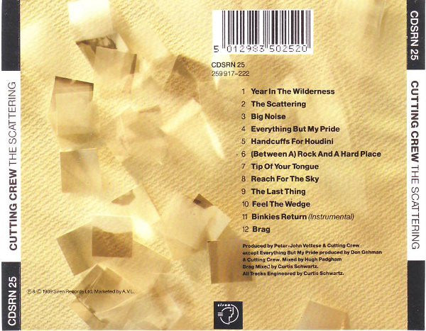 Cutting Crew : The Scattering (CD, Album)