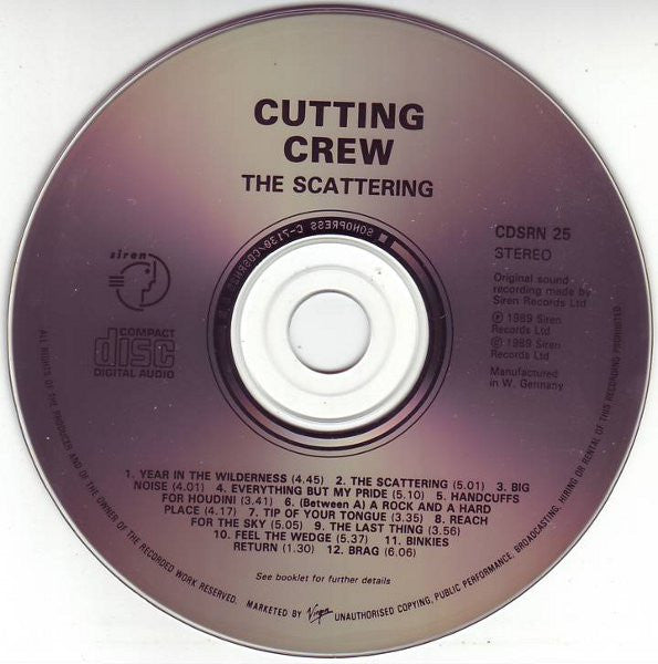 Cutting Crew : The Scattering (CD, Album)