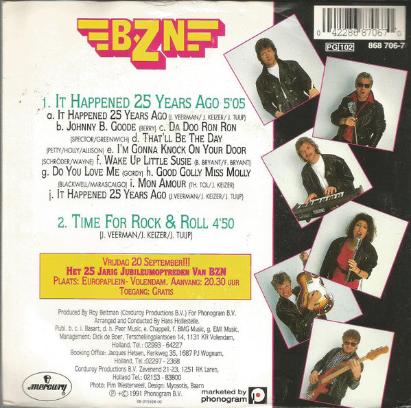 BZN : It Happened 25 Years Ago (7", Single)