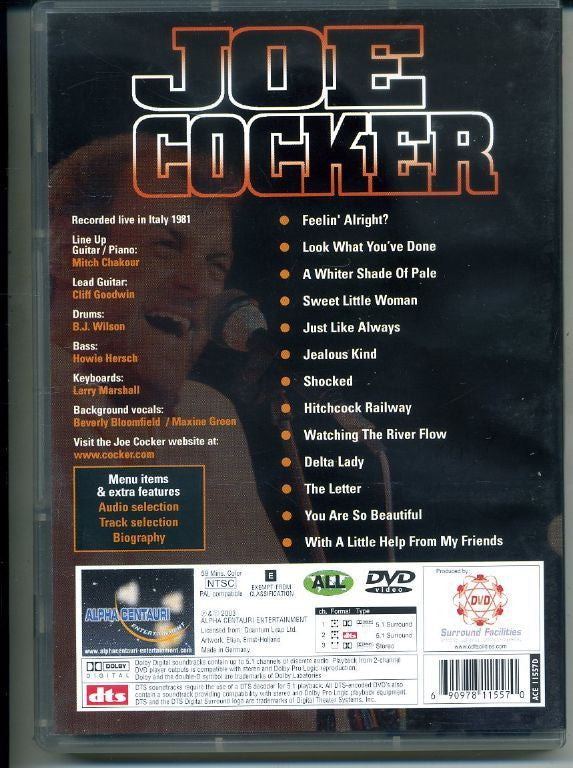 Joe Cocker : In Concert (DVD-V, NTSC, PAL)