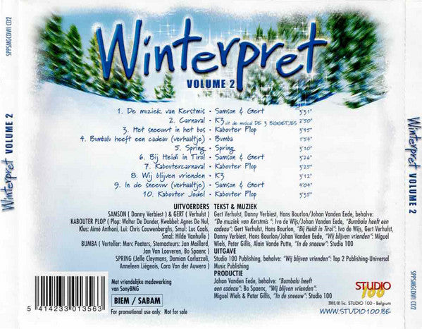 Various : Winterpret Volume 2  (CD, Comp, Promo)