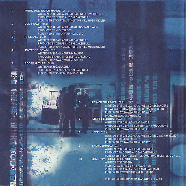 Galliano : Live At The Liquid Room (Tokyo) (CD, Album)