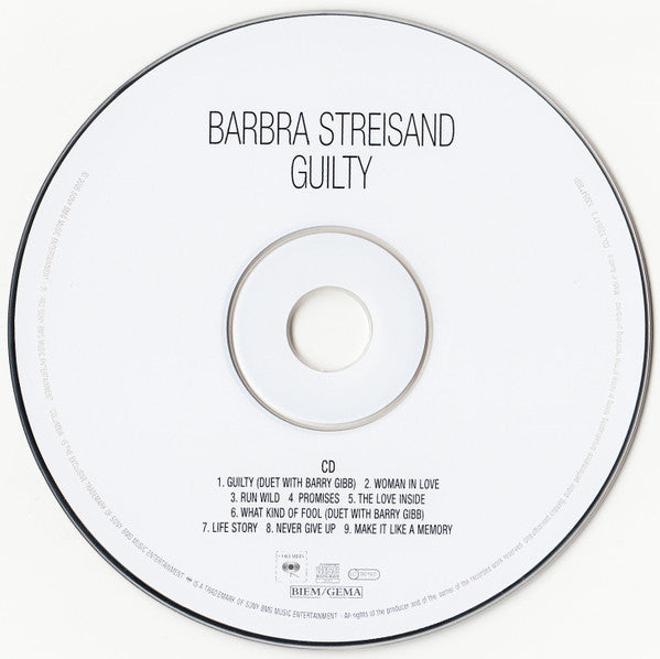 Barbra Streisand : Guilty (CD, Album, RM + DVD-V, PAL)