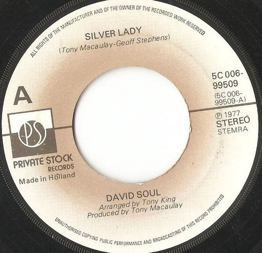 David Soul : Silver Lady (7", Single)