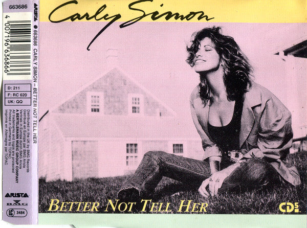 Carly Simon : Better Not Tell Her (CD, Single)