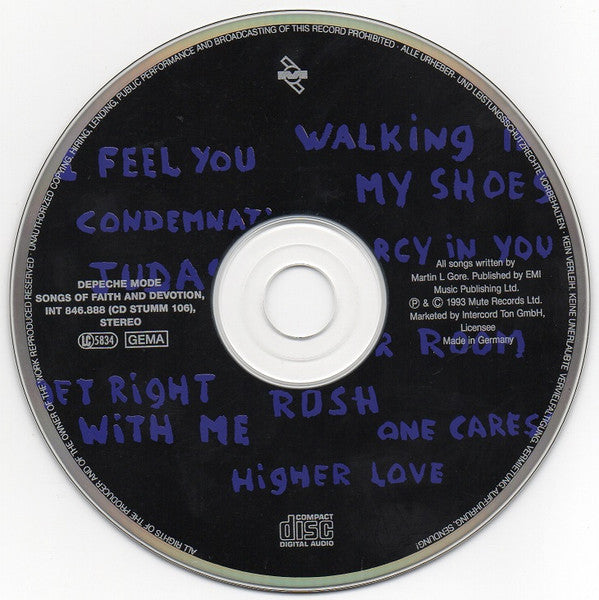 Depeche Mode : Songs Of Faith And Devotion (CD, Album)