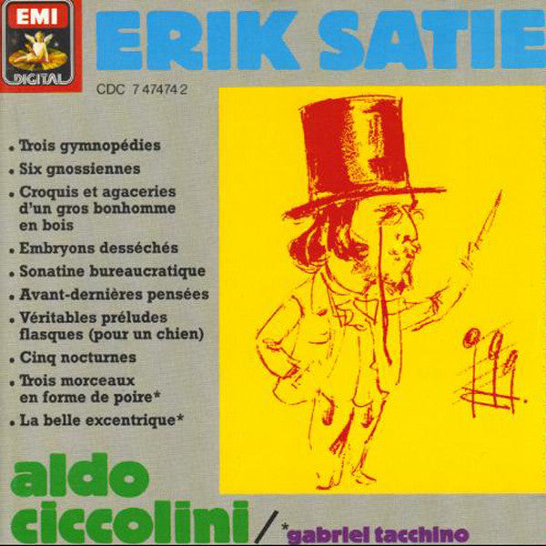 Erik Satie, Aldo Ciccolini / Gabriel Tacchino : Oeuvres D'Erik Satie (CD, Comp)