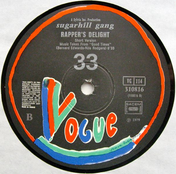 Sugarhill Gang : Rapper's Delight (12", Single)