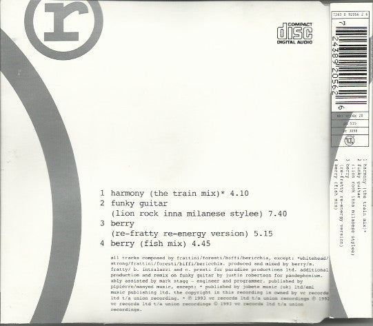 TC 1993 : Harmony (CD, Single)