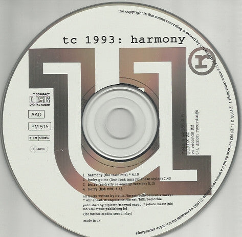 TC 1993 : Harmony (CD, Single)