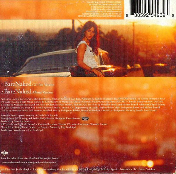 Jennifer Love Hewitt : BareNaked (CD, Single, Car)