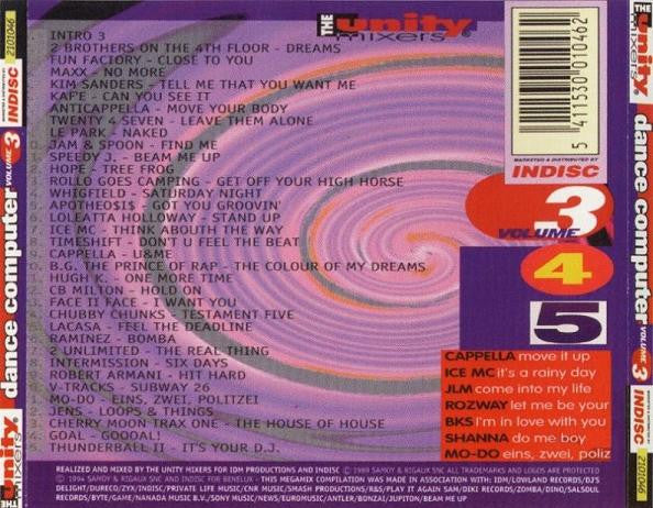 The Unity Mixers : Dance Computer Volume 3 (CD, Mixed)