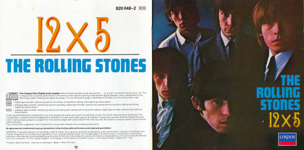 The Rolling Stones : 12 X 5 (CD, Album, Mono, RE, RM)