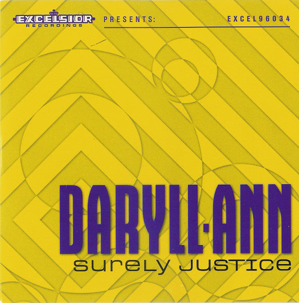 Daryll-Ann : Surely Justice (CD, Single)