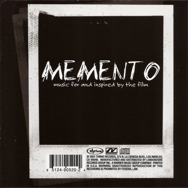 Various : Memento (Music For And Inspired By The Film) (CD, Album)