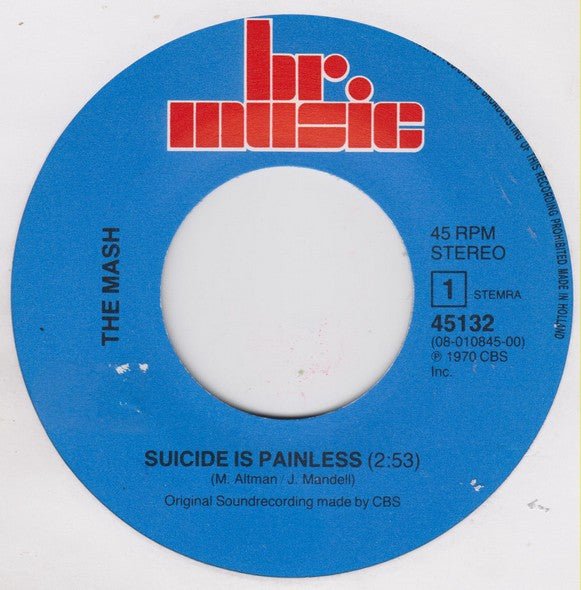 The Mash / John Barry : Suicide Is Painless / Theme From "The Persuaders" (7", RE)