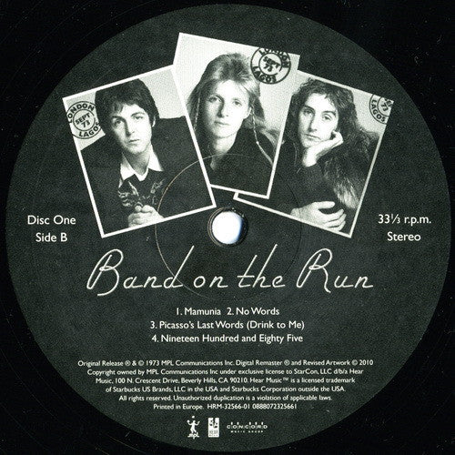 Wings (2) : Band On The Run (2xLP, Album, RE, RM, 180)
